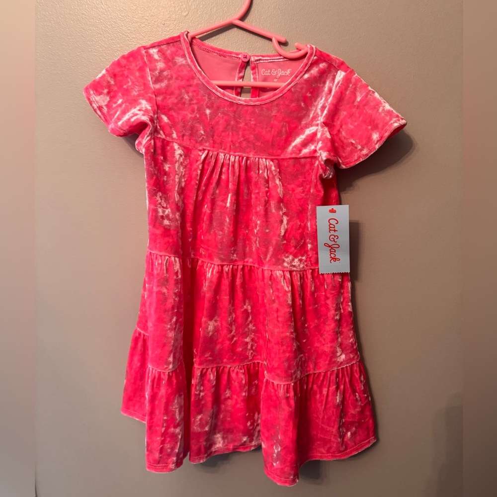 Cat & Jack Pink Ruffled Tiered Sundress